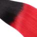 Premium Keratin Bonding Hair Extensions - #1B/Red Ombre - 40cm U-Tip - 100 Strands - 100% Remy Hair - Novon Hair Extensions - Buy Online on GoSupps.com
