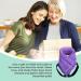 Microwave Heat Pad for Lower Back, Neck, and Shoulder Pain Relief - Hands-Free Application with Elastic Straps - Moist Heating for Cramps - Purple-Lavender Scented Heat Pack - Buy Online on GoSupps.com