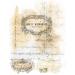 Script Pieces Overlay Rice Paper  8 x 10.5 inch - 6 x Different Printed Mulberry Paper Images 30gsm Visible Fibres for Decoupage Crafts Mixed Media Collage Art - Buy Online on GoSupps.com