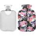 Hot Water Bottles with Skulls & Flowers Cover | 2L Pain Relief for Women Girls & Children | International Shipping - Buy Online on GoSupps.com