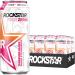 Rockstar Pure Zero Energy Drink, Tangerine Mango Guava Strawberryh, 0 Sugar, with Caffeine and Taurine, 16oz Cans (12 Pack) (Packaging May Vary)