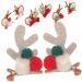 4 Pairs Deer Antler Hair Clips Christmas Barrettes Antler Hat Clip Reindeer Hair Clips Christmas Hair Barrettes Christmas Wedding Hair Accessories Glitter Hair Clip Xmas Metal BESTYASH