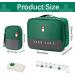 Wugu Portable Medication Bag - 2 Piece Tablet Box Moisture-Resistant Travel Pharmacy Bag for School Camping & Hiking - Green - Buy Online on GoSupps.com