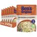Ben's Original Express Rice Long Grain & Wild Rice 6 Packs (6 x 250g) Long Grain & Wild Rice 250g (Pack of 6)