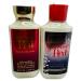 Bath & Body Works Forever Red and Forever Red Vanilla Rum Body Lotion 8 Ounces Each Set of 2
