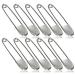 Set of 10 Giant Safety Pins  Tool Gadget Large Stainless Steel Safety Pins for Heavy Duty Laundry
