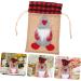 Abaodam Christmas Bag Christmas Sacks Bags for Candy Wrapping Bag Xmas Bags Candy Stand Cloth 1 count (Pack of 1) Grey - Buy Online on GoSupps.com