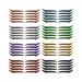 convinced8 Glitter Eyeliner Stickers, Eye Makeup Stickers - 5/6/20/40 Pairs Multicolor Double Eyelid Stickers, Instant_ Eyeliner Stickers Self-adhesive Eye Line Strip Sticker Eye Makeup Tool 40Pcs Multicolor #3