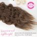Reecho Clip In Hair Extensions - 4PC Medium Brown 60cm Thick & Natural Soft Beach Waves - Buy Online on GoSupps.com