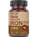 DEVA Vegan Chelated Iron with Added Vitamin B-12 Dietary Supplement 29 mg 90 Count 2-Pack