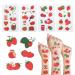 Strawberry Temporary Tattoos - 24 Sheets | Birthday Decorations & Party Favors - Buy Online on GoSupps.com