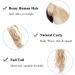 Buy Sego Ponytail Extension - Real Hair Wavy Clip-In 100% Remy Light Blonde #613 18 (45cm) - 90g - Buy Online on GoSupps.com