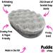 Black Coconut Exfoliating Soap Sponge - 250g - Moisturising Shea Butter - Fruity Scent - Vegan Friendly - Puddle of Wax - Made in The UK - Buy Online on GoSupps.com