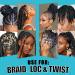 16 OZ Braiding Gel - Extra Hold No Flake High Shine for Twist Locs Braids & Edges - Long Lasting Tea Tree Braid Gel - Smooths Frizz & Tames Flyaways - Buy Online on GoSupps.com
