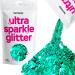 Hemway Premium Ultra Sparkle Glitter Multi Purpose Metallic Flake For Arts Crafts Nails Cosmetics Resin Festival Face Hair - Turquoise Blue - Super Chunky (1/8 "0.125" 3mm) 100g / 3.5oise Blue Super Chunky - 100g