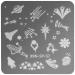 99Nails Stamping Plate Square - Cosmos