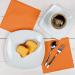 HEKU 100 Single-Colored Napkins - 3-Layer 33x33cm | 5-Pack | Highly Absorbent & Stylish Orange Napkins for Events & Gastronomy - Buy Online on GoSupps.com