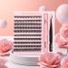 Poiuyoiu Eyelash Extensions Set - 40D & 50D Cluster Lashes with Bond & Seal Glue Tweezers | DIY Fluffy Fake Lashes - Buy Online on GoSupps.com
