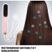 VOCOSTE Hair Straightener Brush - Fast Heating Anti-Scald Ceramic Comb with 4 Temp Settings for Home & Travel - Stylish Pink Hair Tool - Buy Online on GoSupps.com