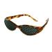 Pinhole glasses 415-KMG full-surface grid brown marbled