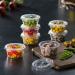 Pantry Value 100 Sets - 2 oz. Jello Shot Cups with Lids - Small Plastic Condiment Containers for Sauce, Dressings, Ramekins - Portion Control - Clear - Buy Online on GoSupps.com