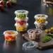 Pantry Value 200 Sets - 2 oz. Jello Shot Cups with Lids | Small Plastic Condiment Containers for Sauce, Salad Dressings, Ramekins, Portion Control - Clear - Buy Online on GoSupps.com
