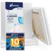 Artkey Canvases for Painting - 8 x 10 Inch 10 Pack Canvases - 10 oz Triple Primed Acid-Free 100% Cotton Blank Canvas - Art Canvases for Oil Paint Acrylics 8X10 (10-PACK) 10