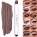 LOKFAR Cream Eye-Shadow Stick  Waterproof Cream Eyeshadow Pen Rotatable Creamy Eye Shadow Pencil Crayon  Matte and Shimmer Eyeshadow Makeup Stick with Sponge Smudger (03 Matte Haze Purple)