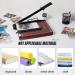 TAINSE Paper Cutter  Paper Trimmer 12 Cutting Length with Safety Blade Lock  10 Sheets Capacity  Heavy Duty Wooden Base  Paper Slicer Cutter for Home  Office - Wood - Buy Online on GoSupps.com