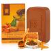 Sabunnga Turmeric Soap Bar - Natural Turmeric Soaps Honey   PH Balance Bars For Face & Body   Fade Dark Spots Gentle Exfoliating