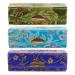 Solustre Chinese lipstick box 3pcs satin silky lipstick holder case retro embroidery make-up orhanizer coin bag for woman girl jewelry storage box accidentally