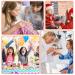 144 Pcs Kids Press On Nails - Short Glitter Fake Nails for Girls | Pre Glue Acrylic Nail Art Decoration - Buy Online on GoSupps.com