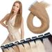SEGO TAPE in Extensions real hair hair extension adhesive tape hair part 100% remy human hair (40 pieces+10pcs free tapes) honeyblond#27 24 "(61cm) 60 cm honeyblond#27