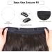 Invisible Wire Hair Extensions - 20 Inch Synthetic Halo Hair Extension in Dark Brown | Adjustable Transparent Wire with 5 Sizes - Clip In Real Hair - Buy Online on GoSupps.com