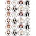 24 Halloween Horror Characters Theme #3 Edible Cupcake Toppers (PRECUT Optional) - wafer card disc cake decorations Stand Up/Lie Flat (UNCUT Pack of 24) - Buy Online on GoSupps.com