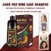 Dark Wine Red Hair Dye Shampoo for Women - 15 Min Semi-Permanent Burgundy - Organic 3IN1 Color (16.9FL OZ - Buy Online on GoSupps.com