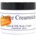 Eclectic Lady Orange Creamsicle Satin and Silk Cream Body Cream Body Lotion 2 oz - Shea Butter Aloe Silk Amino Acids Vitamin E Phthalate-Free Handcrafted in USA - Perfect For Women 2 Ounce (Pack of 1)