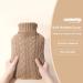 Samply 2L Hot Water Bottle with Knitted Cover in Khaki - Stay Cozy & Warm - Buy Online on GoSupps.com