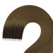 Youngsee Real Hair Tape Extensions - 45cm Darker Brown Ombre Virgin Skin Weft - 5pcs 12.5g #R3/8 - Buy Online on GoSupps.com