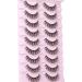 JIMIRE Clear Band Natural False Eyelashes - 9 Pairs Demi-Wispies Faux Mink Soft Wispy Lashes for a Cute and Fluffy Look - Buy Online on GoSupps.com