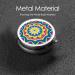 Geometric Round Floral Pattern Portable Metal Pill Box 3-Compartment Travel Essential for Small Pills - Buy Online on GoSupps.com