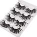 Pleell 25MM Mink Fluffy Wispy False Eyelashes - 4 Pairs Dramatic Long Volume 3D Wispy Volume - Buy Online on GoSupps.com