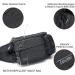 TUDEQU Fanny Pack Dog Walking Bag Bumbag Waist Bag with Two Invisible Bottle Holder for Hiking Running Cycling Men Women 761 Yb Dark Grey - Buy Online on GoSupps.com
