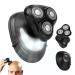 Buy Groom Essentials 3D Rotary Face & Head Shaver for Men - LED Battery-Operated Cordless Electric Razor with Ergonomic Handle - Best Online Price - Buy Online on GoSupps.com