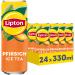 LIPTON ICE TEA Peach iced tea with peach flavor DISPOSABLE cans (24 x 0.33 l) 330 ml (pack of 24)