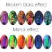 KUKA Dark Chameleon Nail Flakes Set - Iridescent Glitter Chrome Powder for Mirror Mermaid Effect - 6 Jars - Buy Online on GoSupps.com