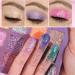Rechoo 15 Colors Glitter Eyeshadow Palette - Professional Sparkly Shimmer Makeup for Eyes, Face & Body - Buy Online on GoSupps.com