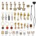 187Pcs Crystal Wire Wrapped Hair Jewelry Dreadlock Accessories for Braids - Gold Hair Cuffs, Coils, Rings for Women and Girls - Buy Online on GoSupps.com