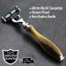 Men's Shaving Razor | Triple Edge Cartridge Compatible | Horn Replica Handle | Grooming Essentials & Gifts for Him - Buy Online on GoSupps.com