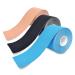 3-Pack Kinesiology Tape Pro Athletic Sports. Knee Ankle Muscle Kinetic Sport Dynamic Physical Therapy. Strong-Rock Breathable h2o Resist Cotton.Roll Uncut 2in x 16.4ft.Bulk k Multi-Coloured